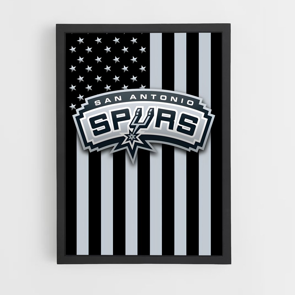 Poster Spurs Galaxy – affiche Basketball (vue 2)